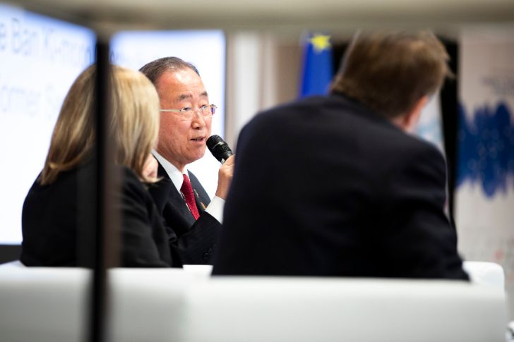 Der ehemalige Generalsekretär der Vereinten Nationen Ban Ki-moon: "Die Basis unseres Wachstums muss Nachhaltigkeit und Gleichberechtigung sein"