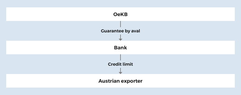 OeKB > Guarantee by aval > Bank > Credit framework > Austrian exporters